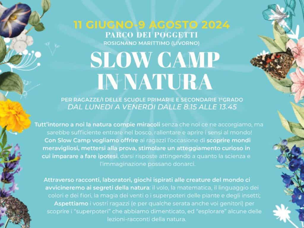 locandina slow camp 2024 poggetti • TUTTIGIORNI
