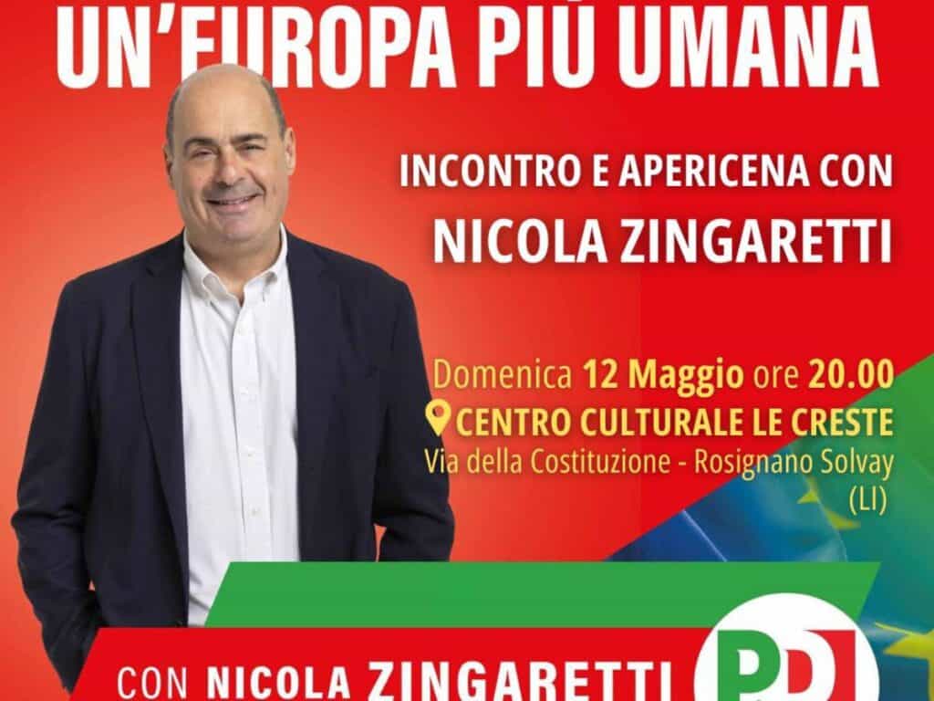 Verso le elezioni: il 12 maggio il PD organizza un incontro con Nicola Zingaretti