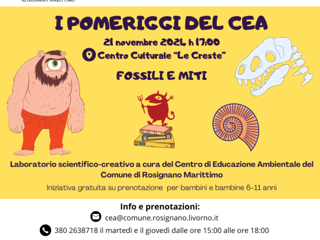 I pomeriggi del Cea: fossili e miti